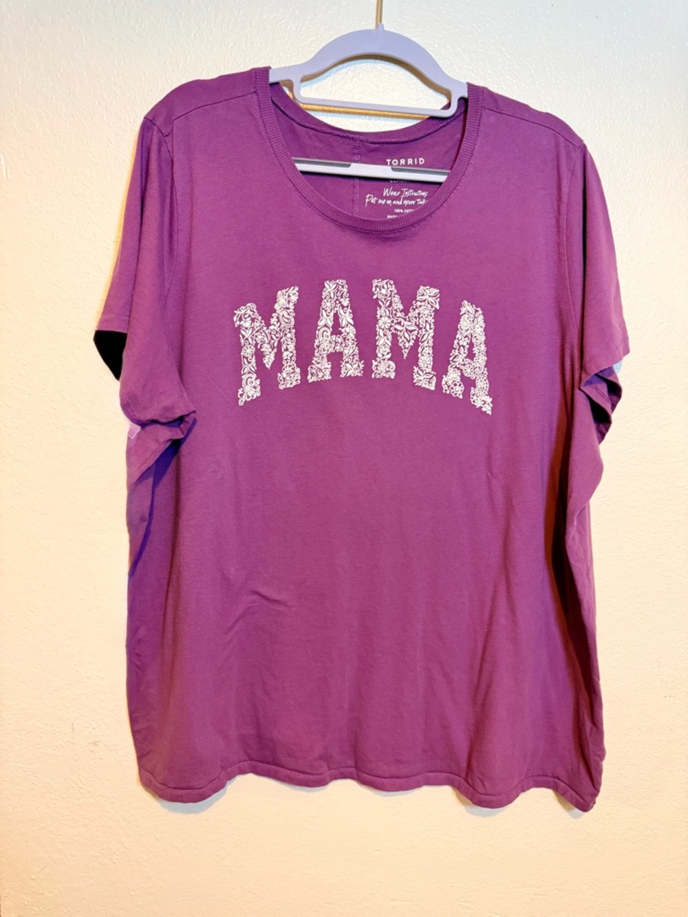 Torrid Purple Floral 'MAMA' Graphic Tee